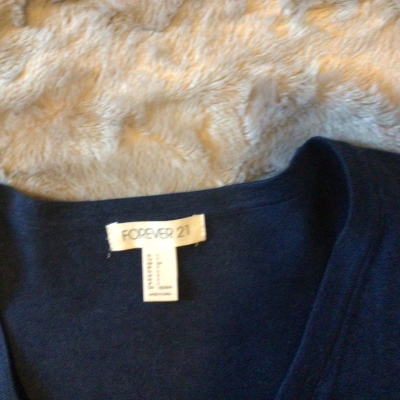Forever 21 navy cardigan, small, like new - Picture 2 of 2
